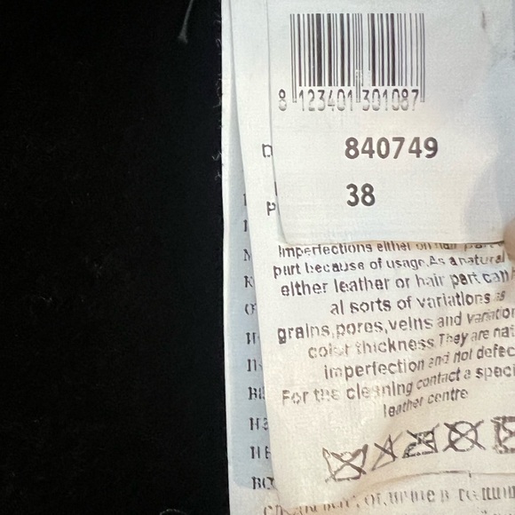 Brown Black Real leather and Real Fur Maxi Coat - Picture 13 of 15